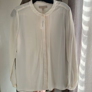 Banana republic cream blouse, new.